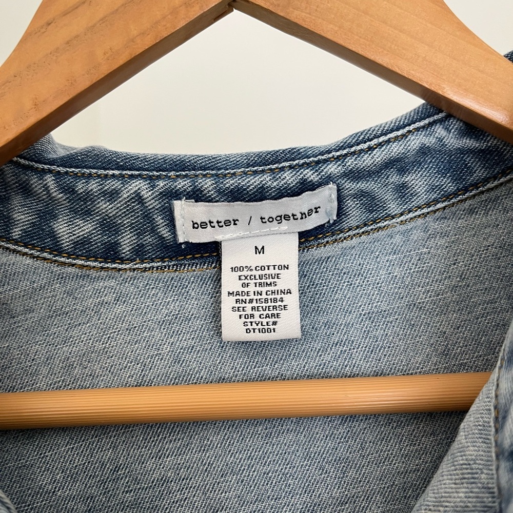 Jean button down
